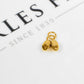 Pre-Owned 9ct Gold Baby Booties Charm