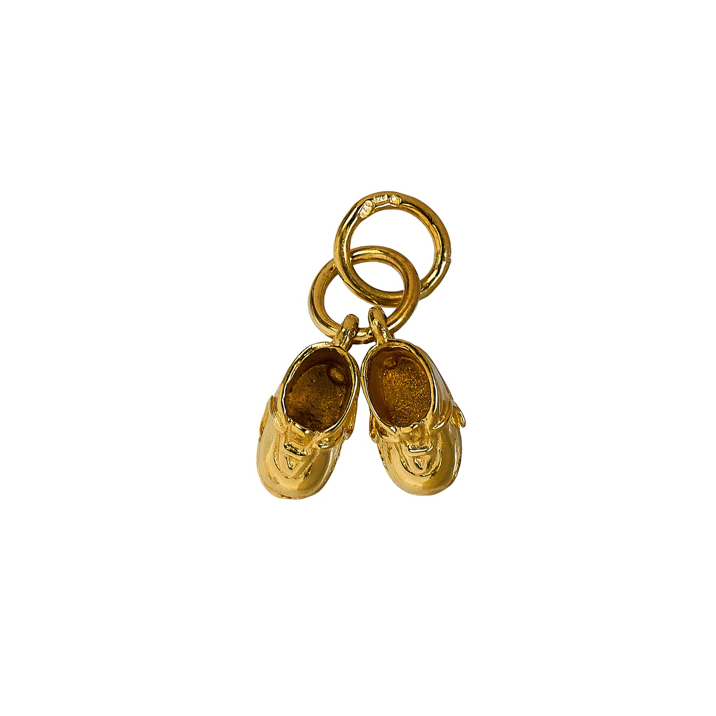 Pre-Owned 9ct Gold Baby Booties Charm