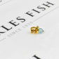 Pre-Owned 9ct Gold Blue CZ Dummy Charm