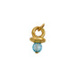Pre-Owned 9ct Gold Blue CZ Dummy Charm