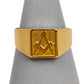 Pre-Owned 9ct Mens Masonic Square & Compass Signet Ring