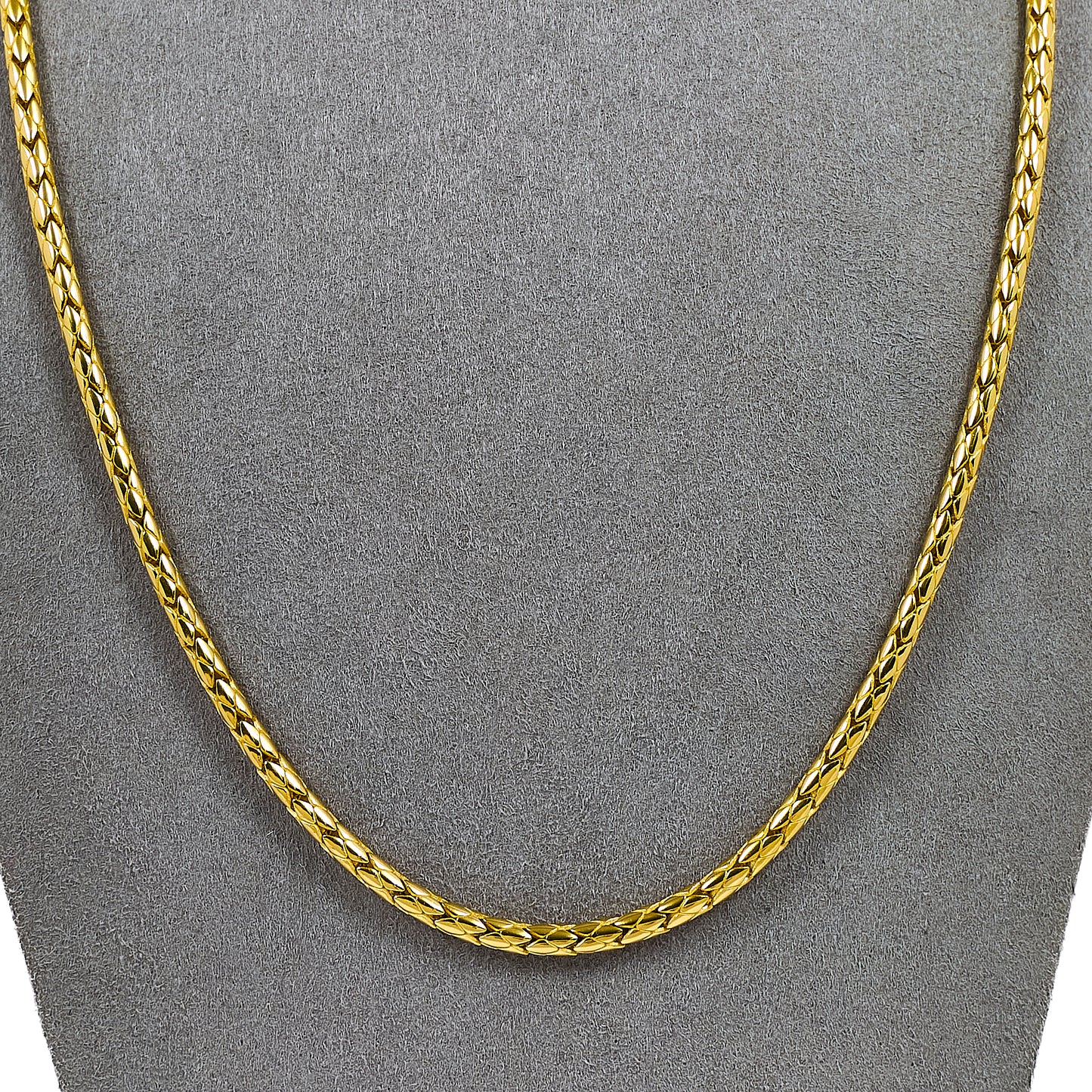 Pre-Owned 14ct Gold Woven Link Design Necklace 20 Inch