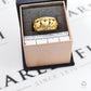 Pre-Owned 9ct Gold Claddagh Band Ring Size Q.5