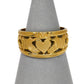 Pre-Owned 9ct Gold Claddagh Band Ring Size Q.5