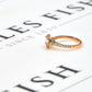 Pre-Owned 14ct Rose Gold Morganite & Diamond Ring Size G.5