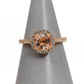 Pre-Owned 14ct Rose Gold Morganite & Diamond Ring Size G.5