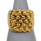 Pre-Owned 9ct Gold Mens 5 Row Shot Ring Size Z+3
