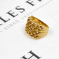 Pre-Owned 9ct Gold 6 Row Shot Ring Size S