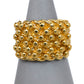 Pre-Owned 9ct Gold 6 Row Shot Ring Size S