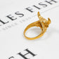 Pre-Owned 9ct Gold Mens Bull Head Ring Size W.5