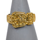 Pre-Owned 9ct Gold Men's Buckle Ring Size X.5
