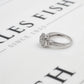 Pre-Owned 9ct White Gold Square Diamond Cluster Ring