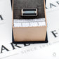 Pre-Owned 9ct White Gold Onyx & Diamond Ring Size U.5
