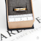 Pre-Owned 18ct Gold 2 Tone 2 CZ Band Ring Size T