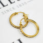 Pre-Owned 9ct Gold CZ Creole Hoop Earrings