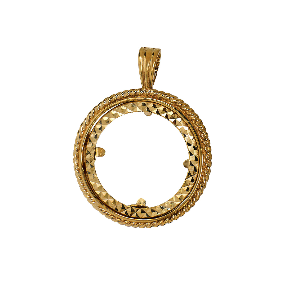 Pre-Owned 9ct Gold Full Sovereign Pendant Mount