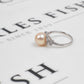 Pre-Owned 18ct White Gold Cultured Pearl & Diamond Ring