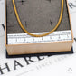 Pre-Owned 9ct Gold Square Foxtail Necklace 22 Inch