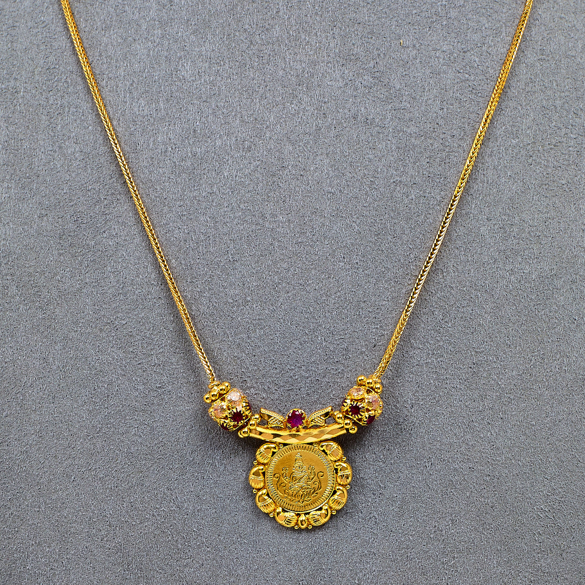 Pre-Owned 22ct Gold Lakshmi Centre Necklace 16 Inch