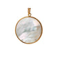 Pre-Owned 18ct Rose Gold Round Mother Of Pearl Pendant