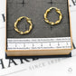 Pre-Owned 9ct Gold Twist Creole Hoop Earrings