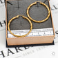Pre-Owned 9ct Gold Twist Creole Hoop Earrings