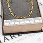 Pre-Owned 9ct Gold 2 Tone Patterned Figaro Chain Anklet