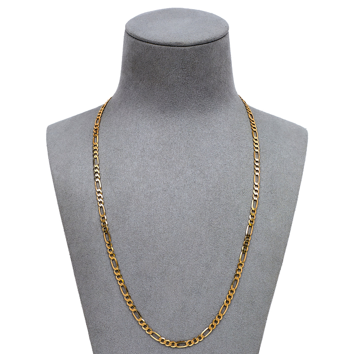 Pre-Owned 9ct Gold Figaro Chain Necklace 20 Inch