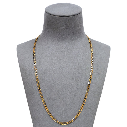 Pre-Owned 9ct Gold Figaro Chain Necklace 20 Inch
