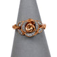 Pre-Owned 9ct Rose Gold Diamond DISNEY Belle Rose Ring