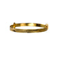 Pre-Owned 9ct Gold Chevron Design Expandable Baby Bangle