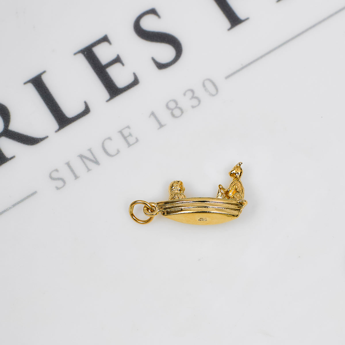 Pre-Owned 9ct Gold Owl & Pussycat Boat Charm