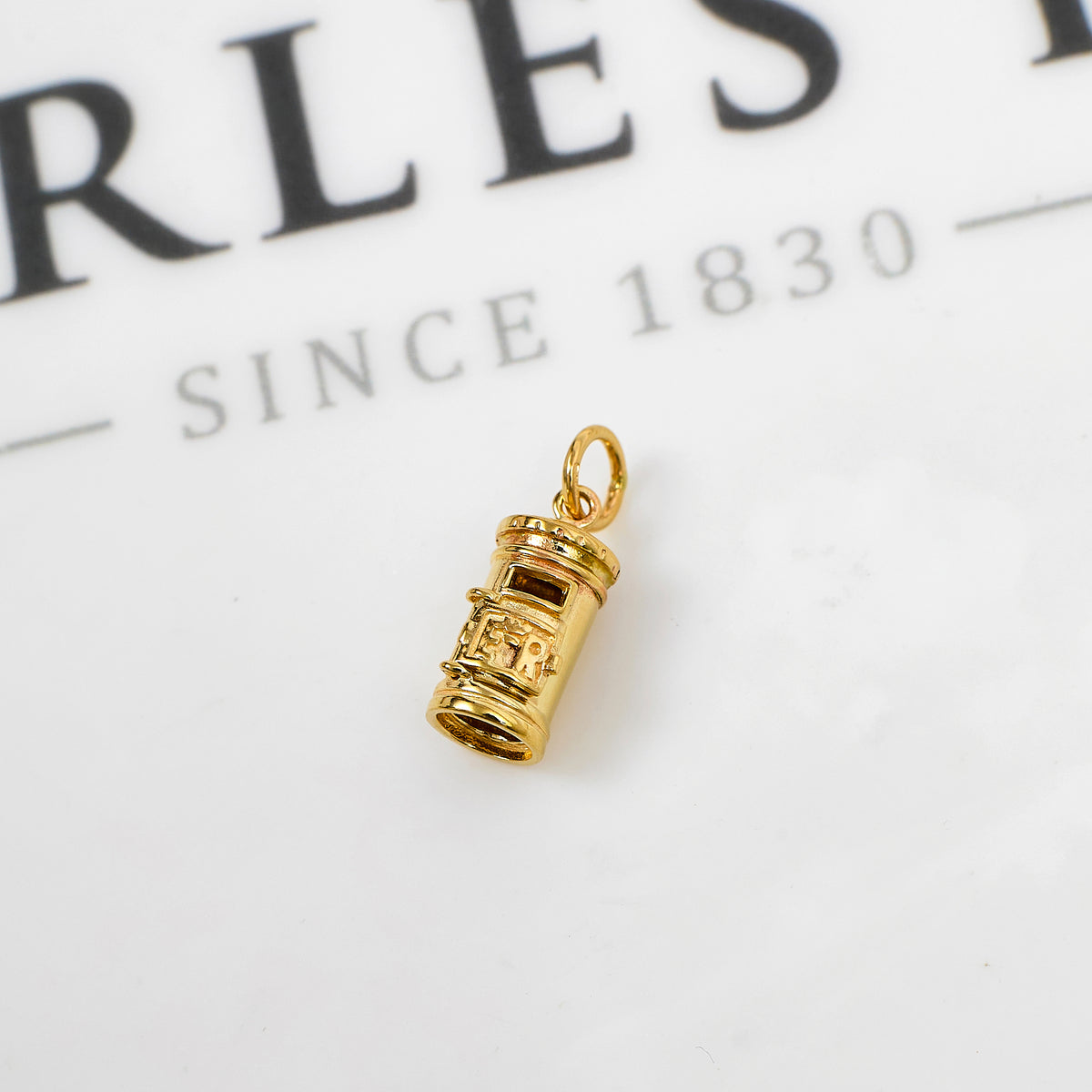Pre-Owned 9ct Gold Post Box Charm
