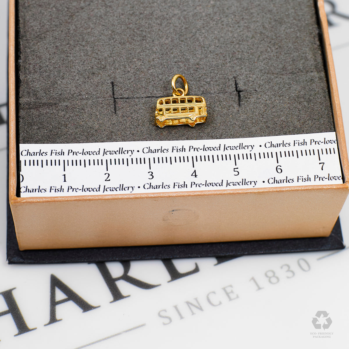 Pre-Owned 9ct Gold Double Decker Bus Charm