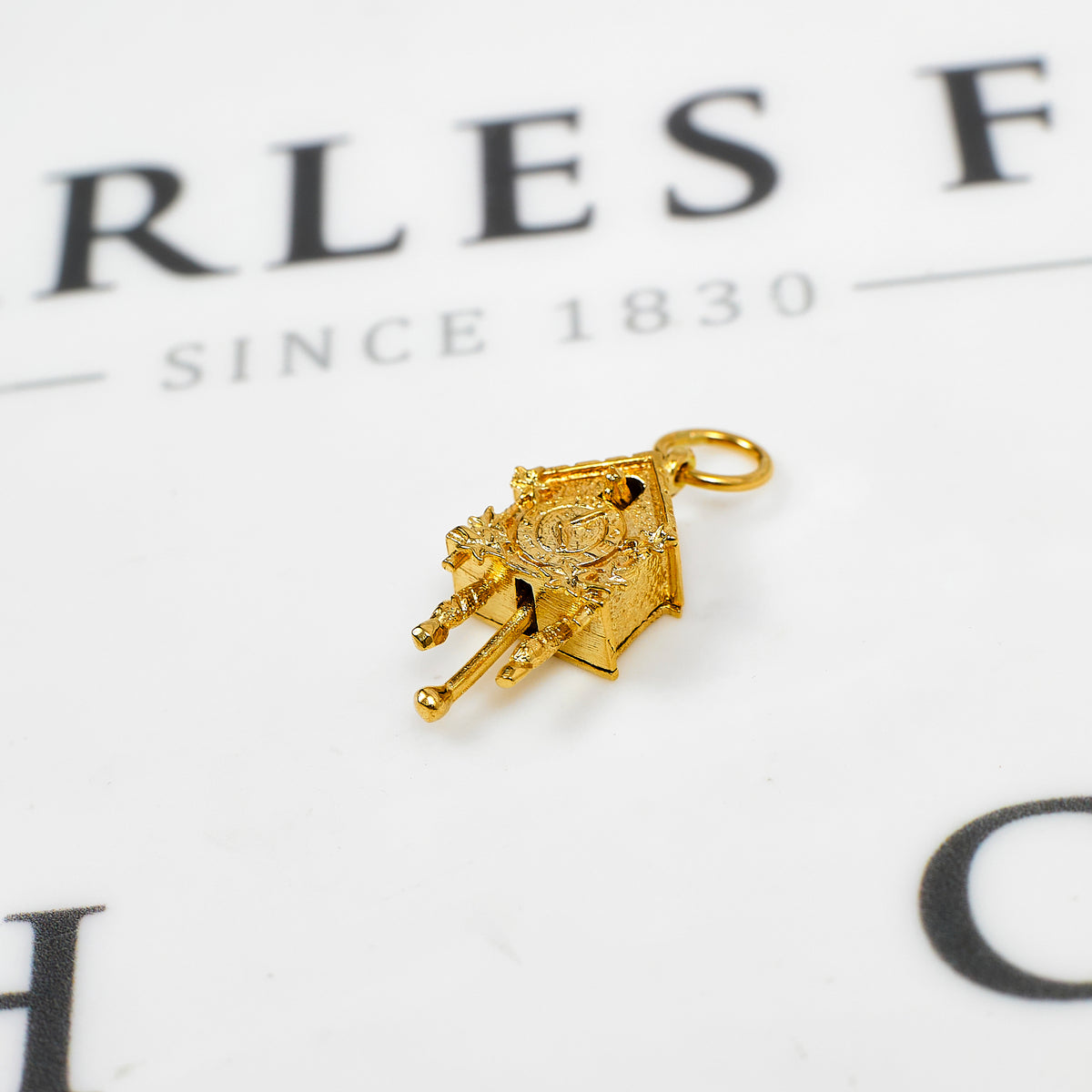 Pre-Owned 9ct Gold Cuckoo Clock Charm