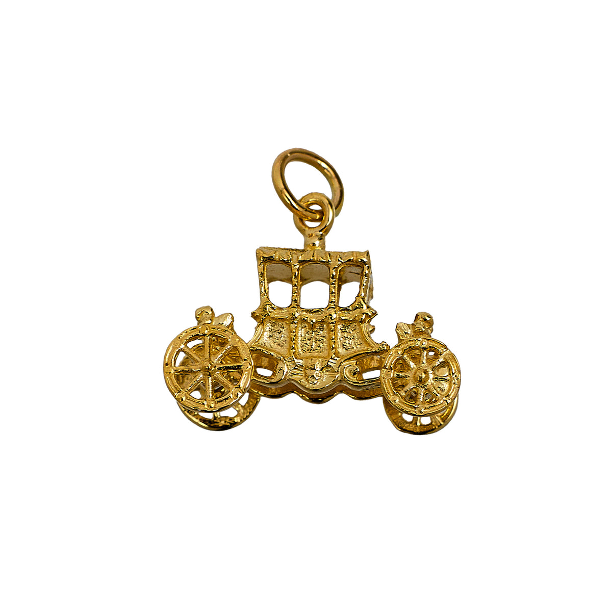 Pre-Owned 9ct Gold Princess Carriage Charm