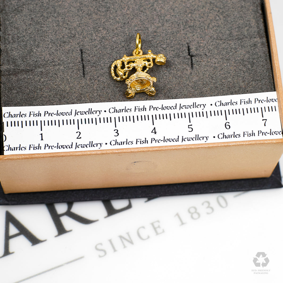 Pre-Owned 9ct Gold Vintage Telephone Charm