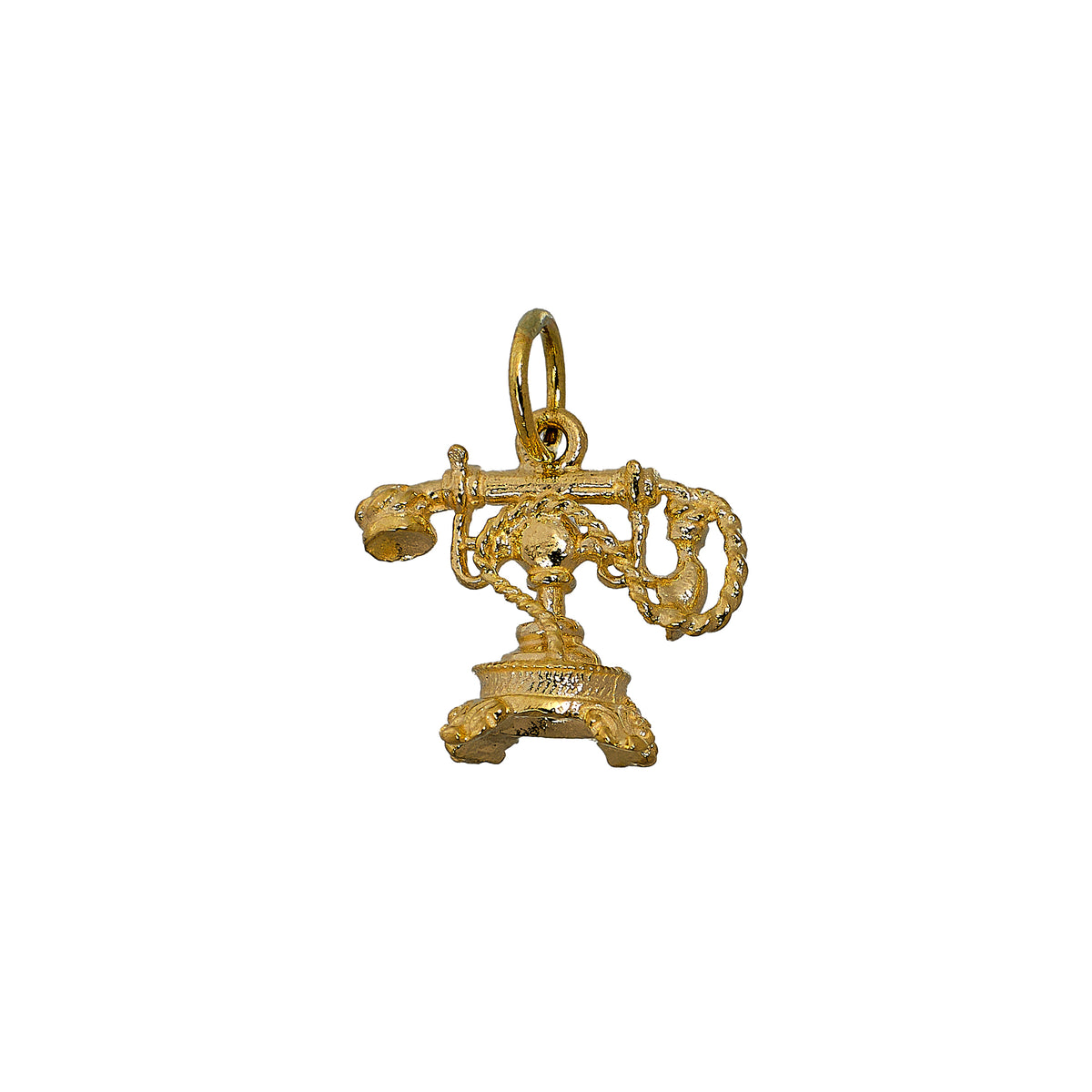 Pre-Owned 9ct Gold Vintage Telephone Charm