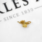 Pre-Owned 9ct Gold Trash Can & Cat Charm