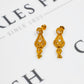 Pre-Owned 22ct Gold CZ Drop Earrings