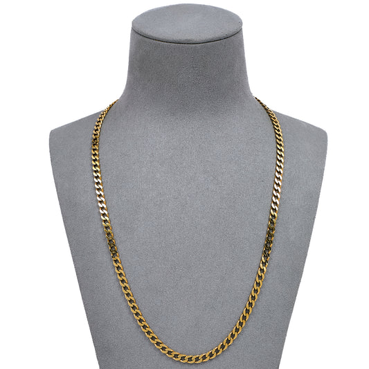 Pre-Owned 9ct Gold Curb Chain Necklace 20 Inch