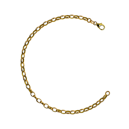 Pre-Owned 9ct Gold Belcher Chain Bracelet 7.5 Inch