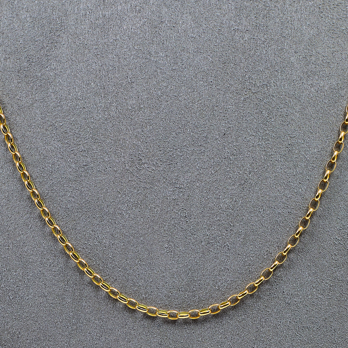 Pre-Owned 9ct Gold Belcher Chain Necklace 19 Inch
