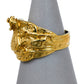Pre-Owned 9ct Gold Horse Saddle Ring Size S.5