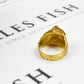 Pre-Owned 9ct Gold Horse Saddle Ring Size S.5