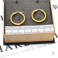Pre-Owned 9ct Gold Greek Key Creole Hoop Earrings