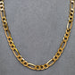 Pre-Owned 9ct Gold Figaro Chain Necklace 20 Inch