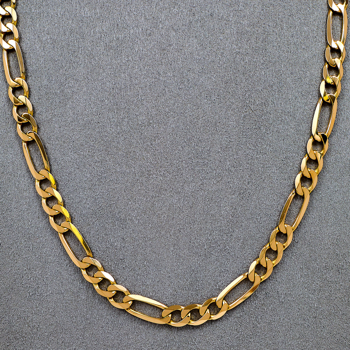 Pre-Owned 9ct Gold Figaro Chain Necklace 20 Inch