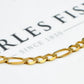 Pre-Owned 9ct Gold Figaro Chain Bracelet 7.5 Inch