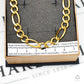 Pre-Owned 9ct Gold Figaro Chain Bracelet 7.5 Inch
